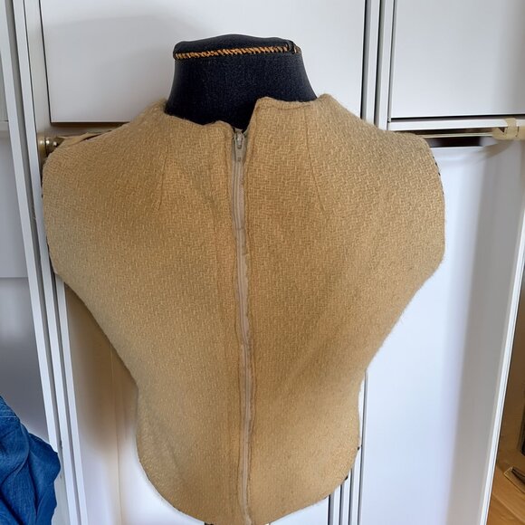 Vintage Genuine Ocelot Fur Collared Jacket with Matching Fur Top - Picture 13 of 16